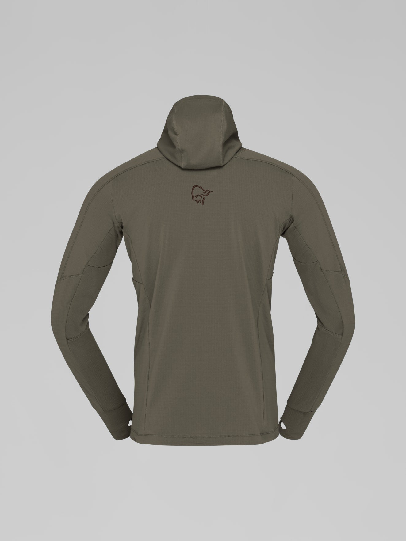 Norrøna Falketind Power Grid Zip Hood (Men's) - Hoody - Hoodie - Hooded - Jacket - Beluga