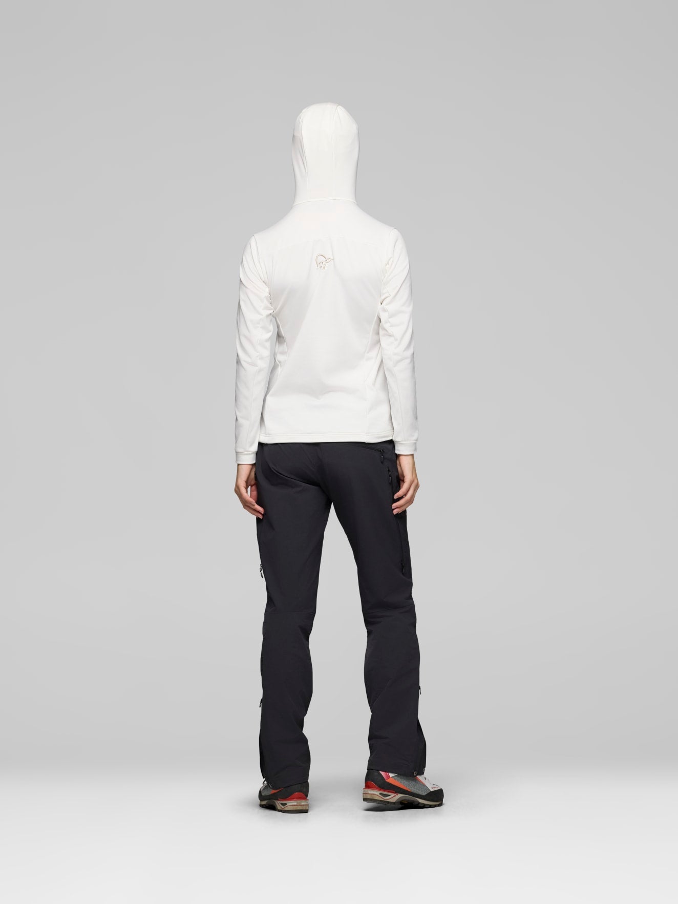 Norrøna Falketind Warm2 Stretch Hood (Women's) - Hoodie - Hoody - Hooded - Jacket - Snow White