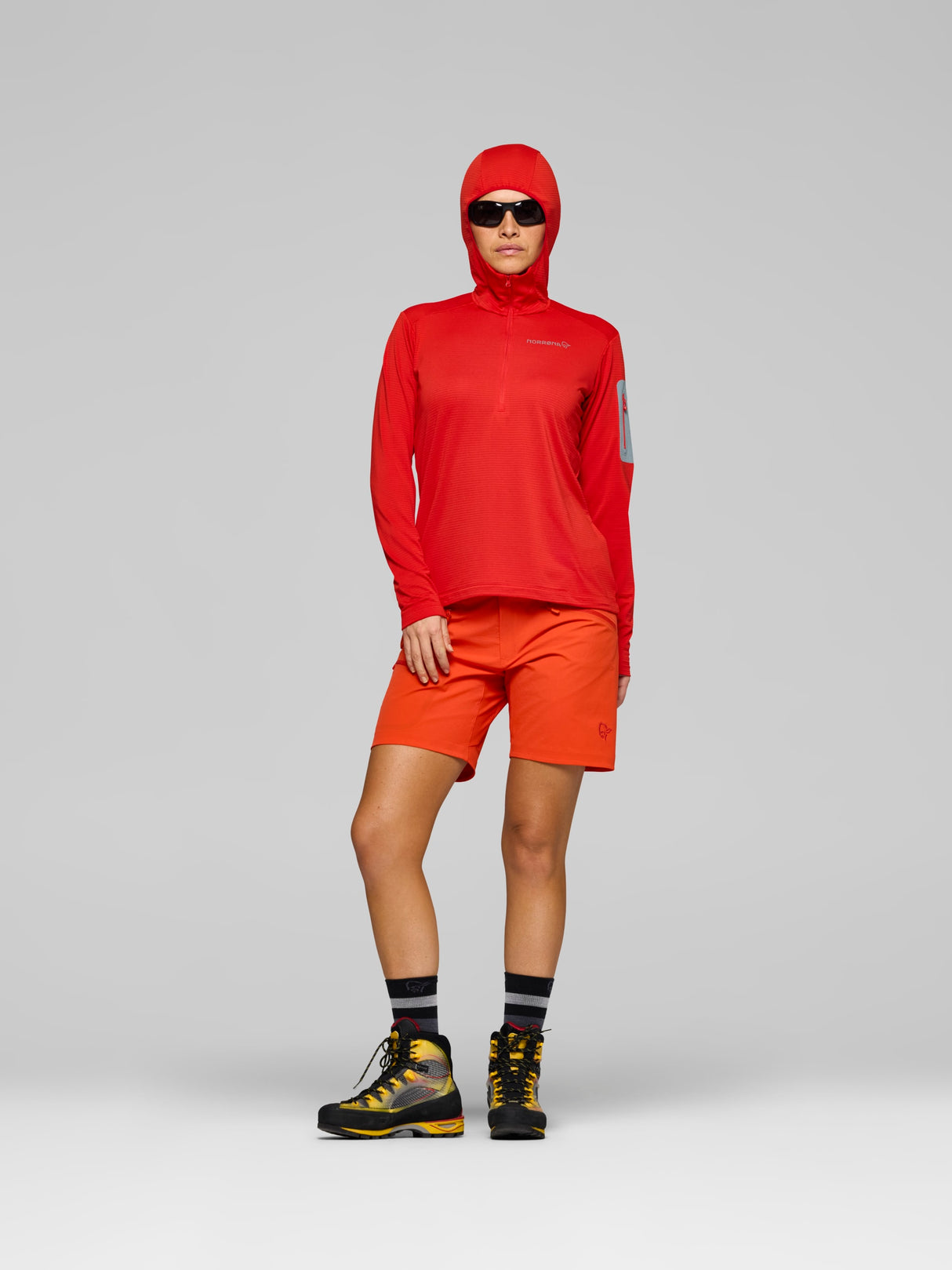 Norrøna Falketind Warm1 Hood (Women's) - Aura Orange/Trooper