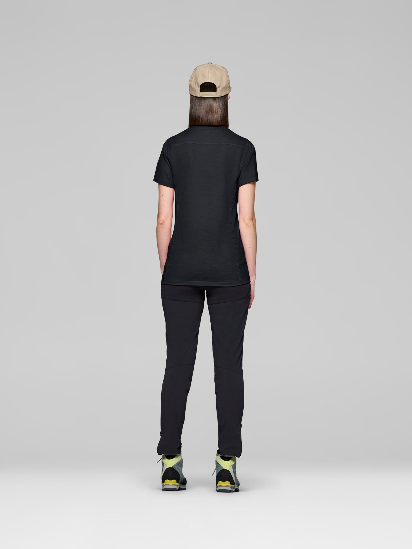 Norrøna Falketind EqualiserUll T-Shirt (Women's) - Tee Shirt - Shirt - Caviar - Black