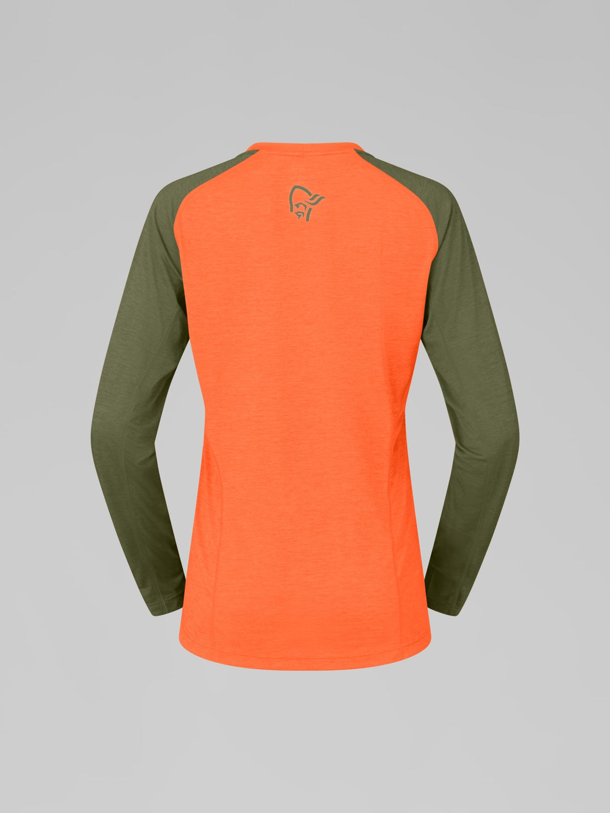 Norrøna Fjørå Equaliser Lightweight Long Sleeve (Women's) - Orange Alert - Olive Green
