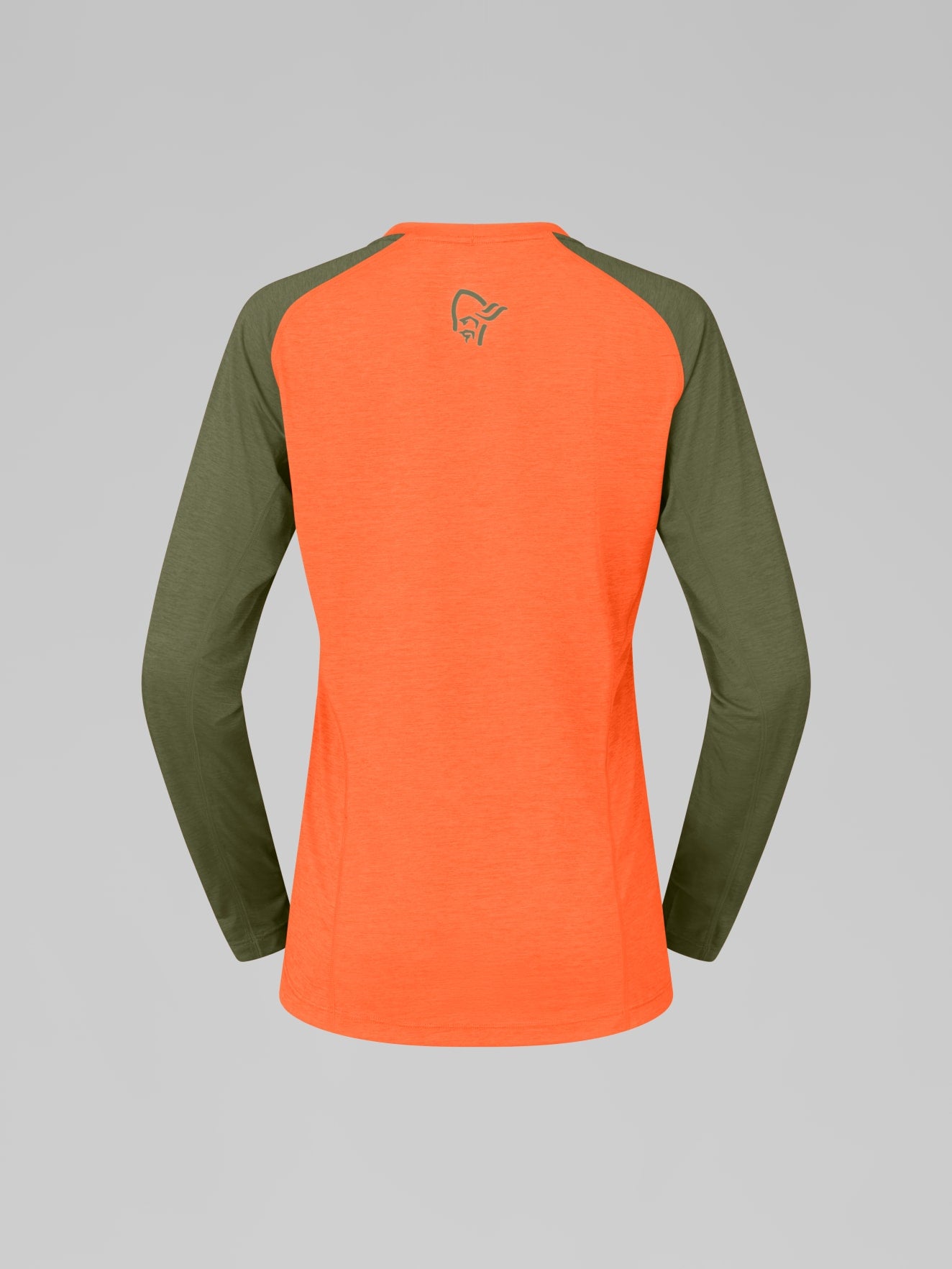 Norrøna Fjørå Equaliser Lightweight Long Sleeve (Women's) - Orange Alert - Olive Green