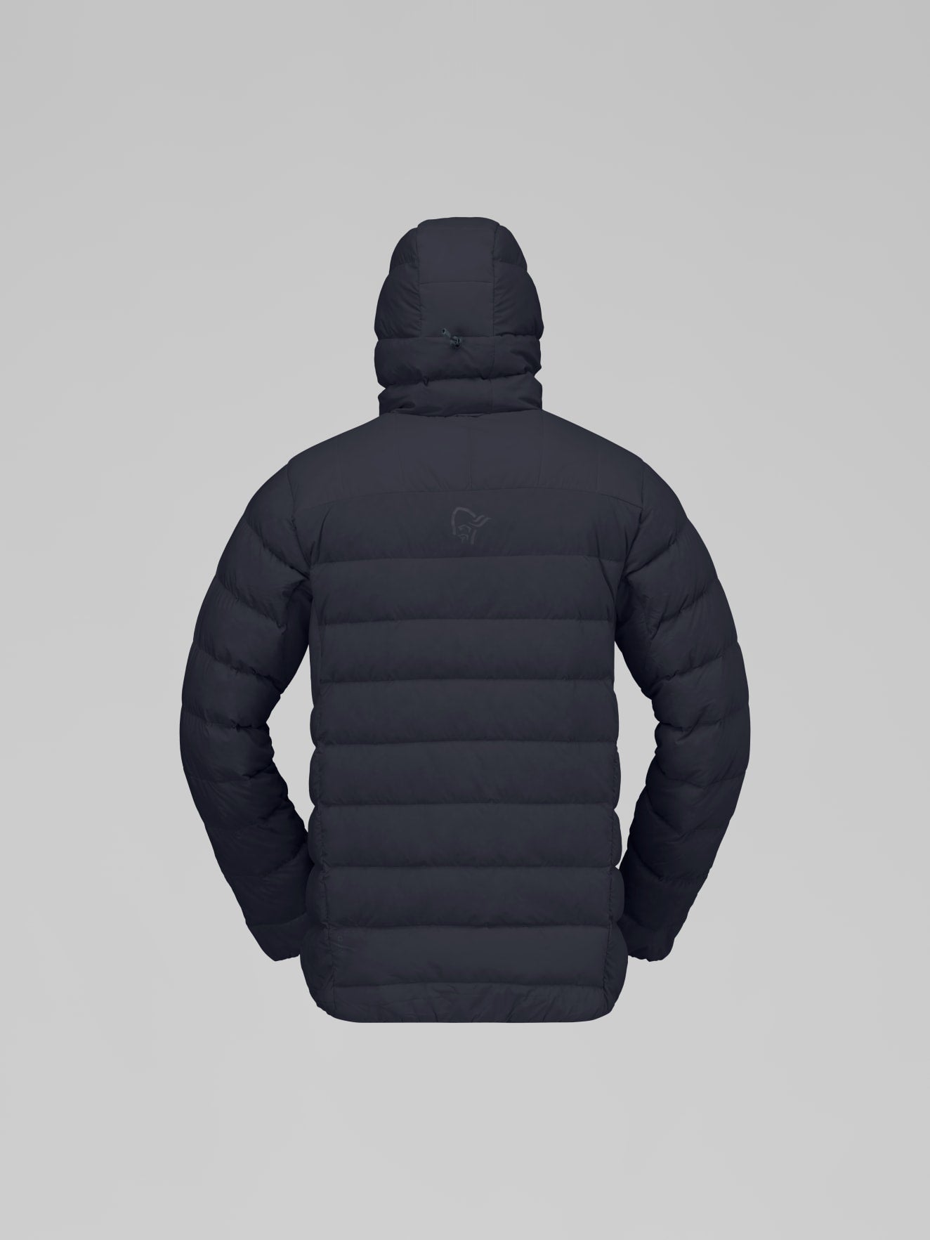 Norrøna Femund Down700 Zip Hood (Men's) - Hooded - Hoody - Hoodie - Jacket - Down - Caviar - Black