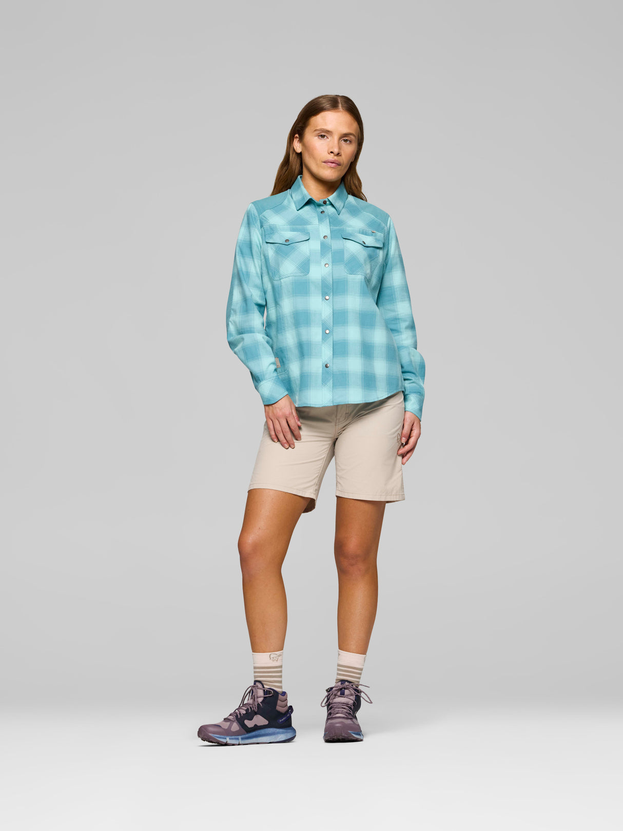 Norrøna Femund Flannel Shirt (Women's) - Brittany Blue