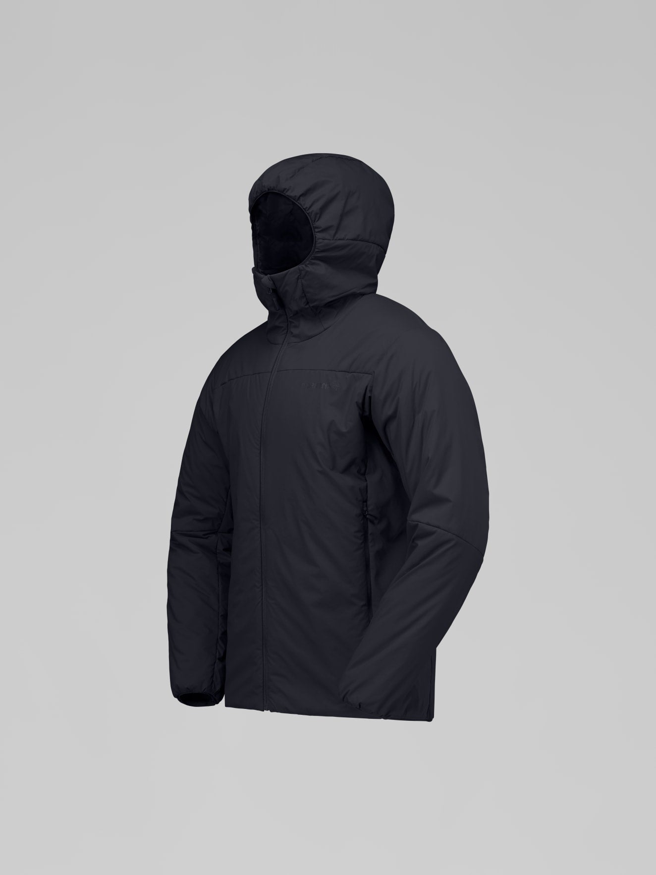 Norrøna Femund Thermo60 Zip Hood (Men's) - Hooded - Hoody - Hoodie - Jacket - Caviar - Black