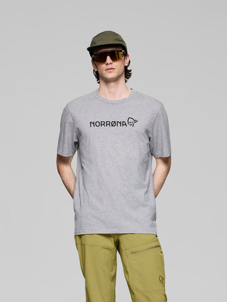 Norrøna /29 Cotton Viking T-Shirt (Men's) - Tee Shirt - Drizzle Melange - Grey