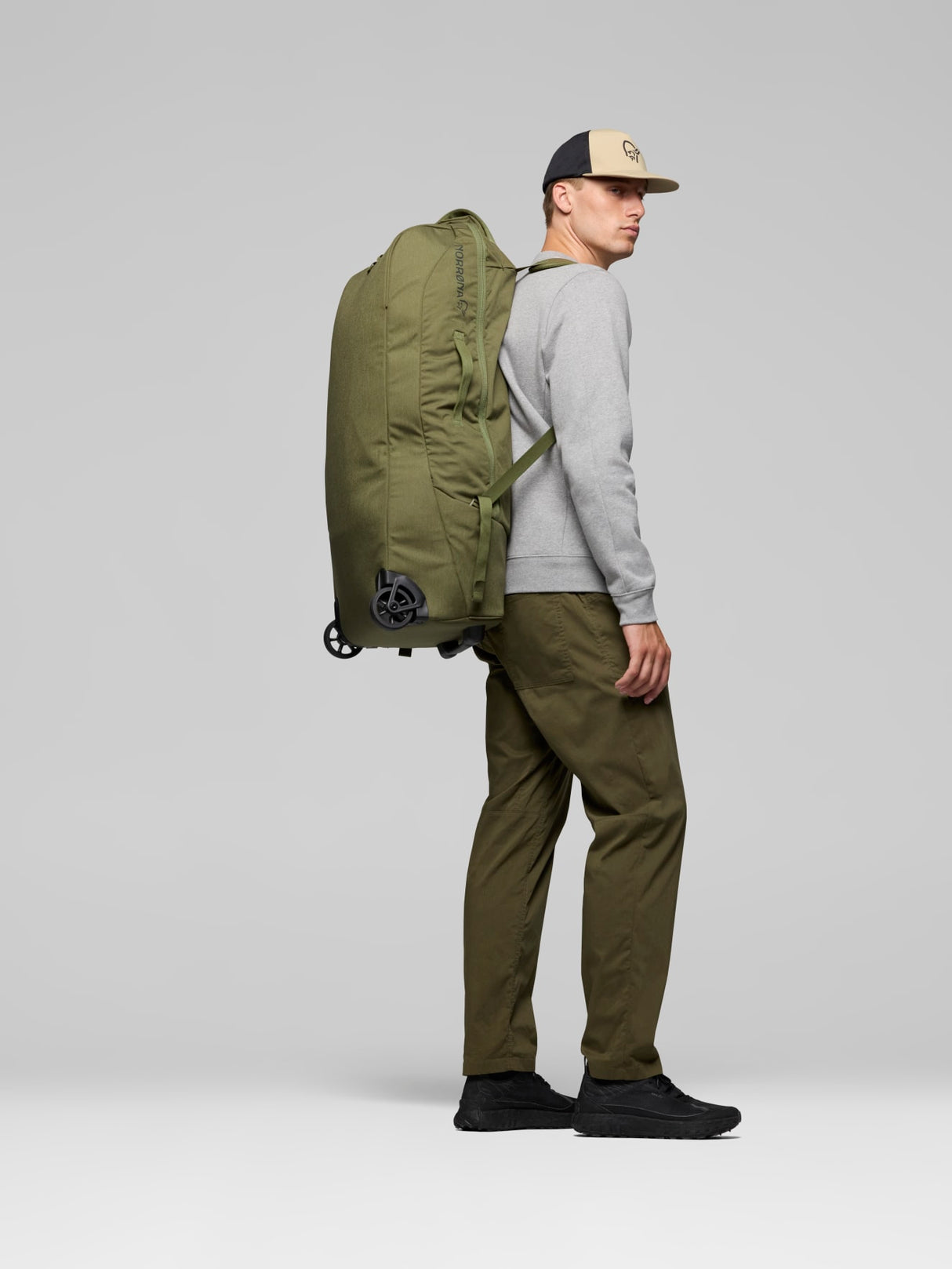 Norrøna 80L Trolley Bag - Olive Night