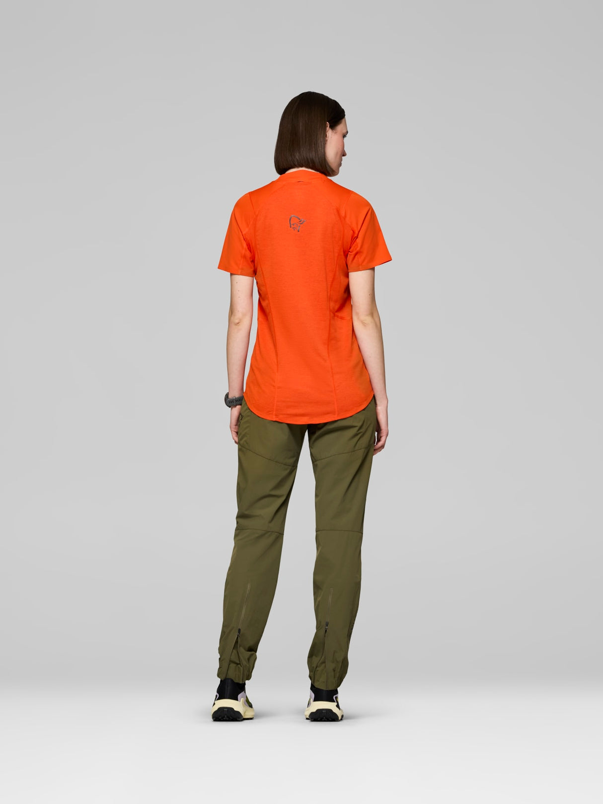 Norrøna Senja Equaliser Lightweight T-Shirt (Women's) - Tee Shirt - Arednalin - Orange - Red