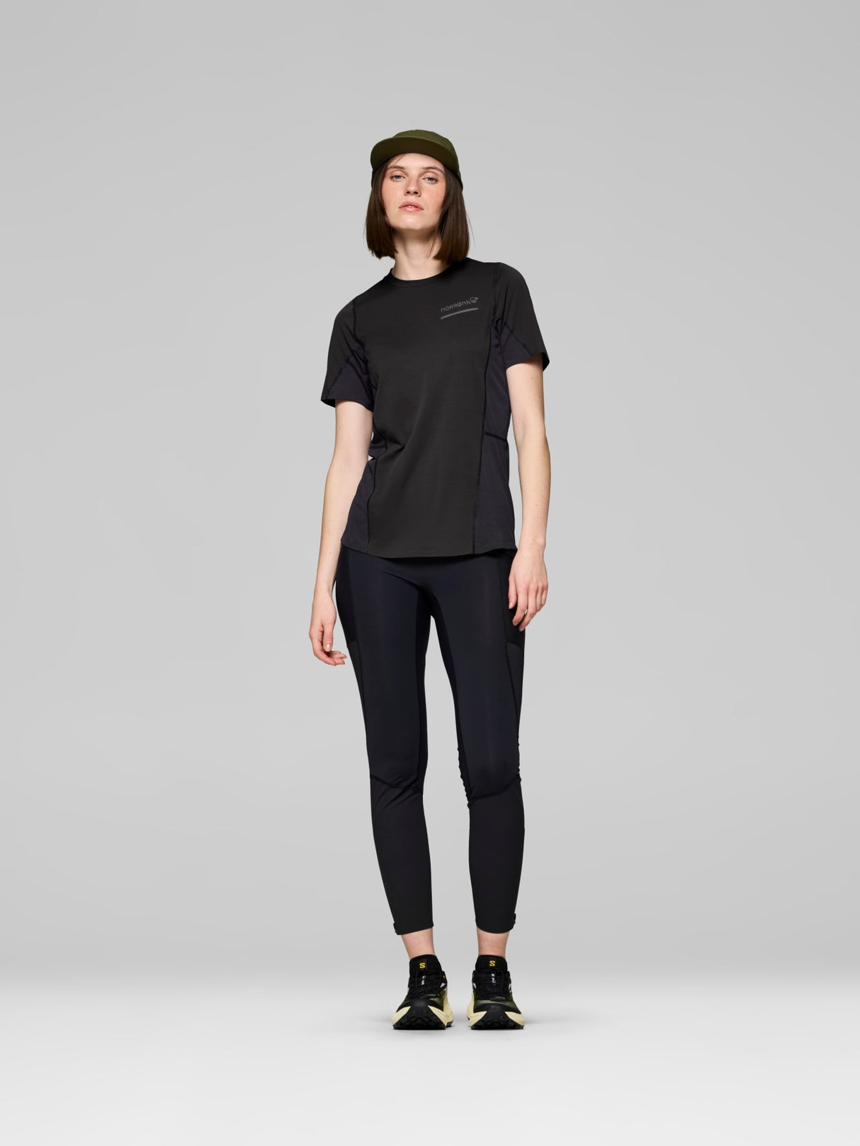Norrøna Senja Equaliser Lightweight T-Shirt (Women's) - Tee Shirt - Caviar - Black