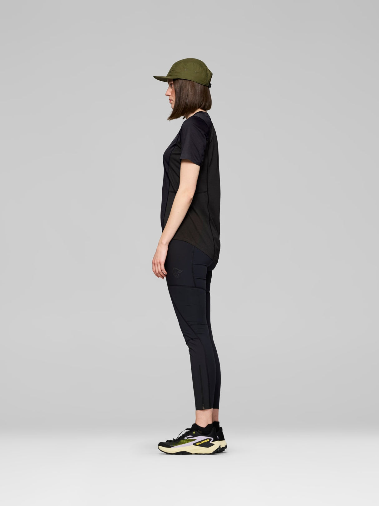 Norrøna Senja Equaliser Lightweight T-Shirt (Women's) - Tee Shirt - Caviar - Black