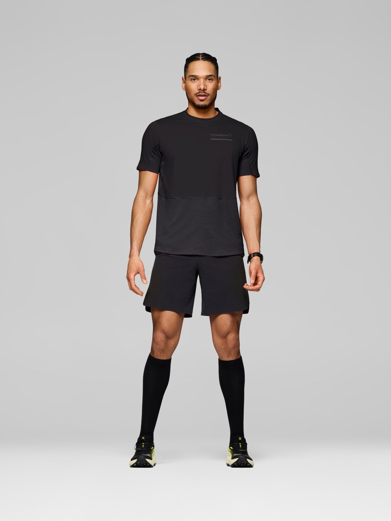 Norrøna Senja Equaliser Lightweight T-Shirt (Men's) - Tee Shirt - Shirt - Caviar - Black