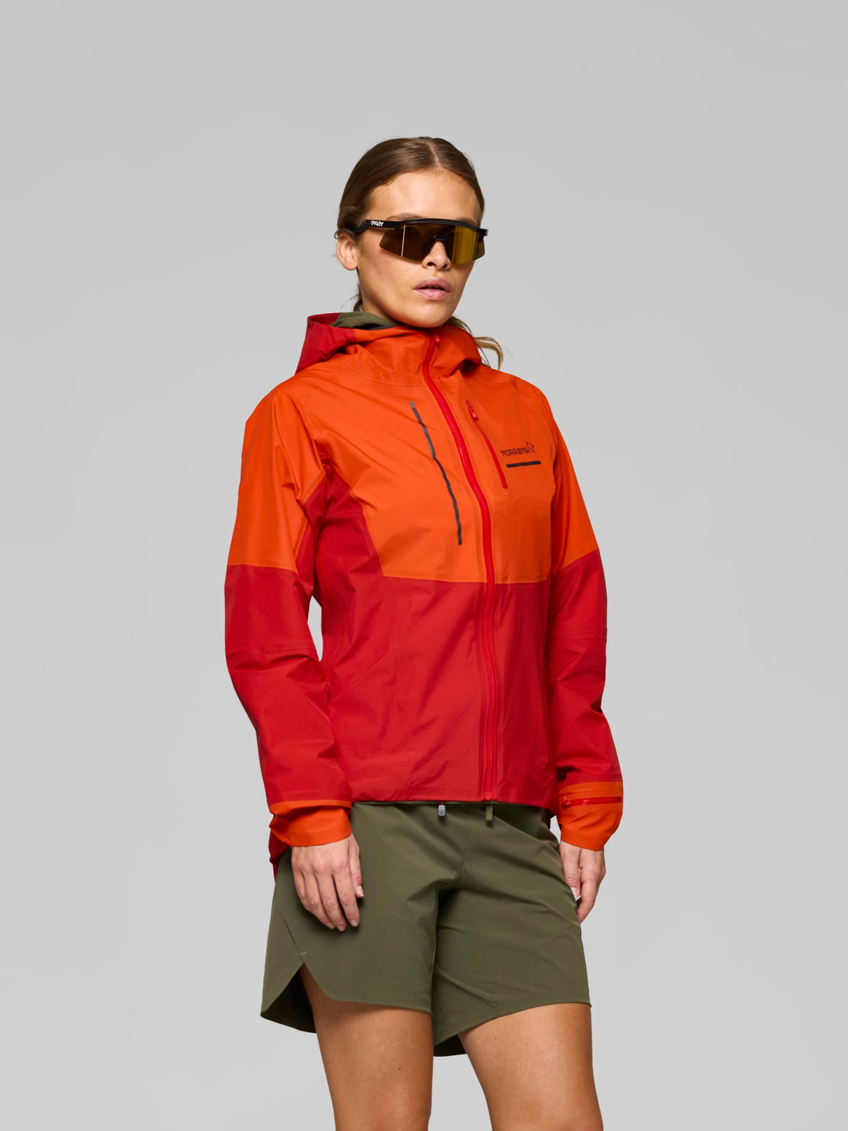 Norrøna Senja GORE-TEX Jacket (Women's) - Rain Jacket - Waterproof Jacket - Arednalin - Red - Orange