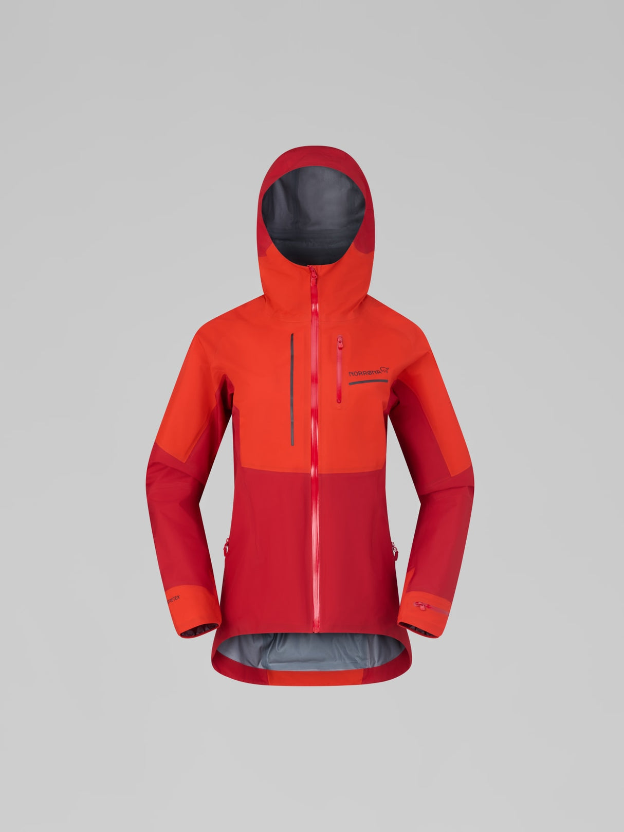 Norrøna Senja GORE-TEX Jacket (Women's) - Rain Jacket - Waterproof Jacket - Arednalin - Red - Orange