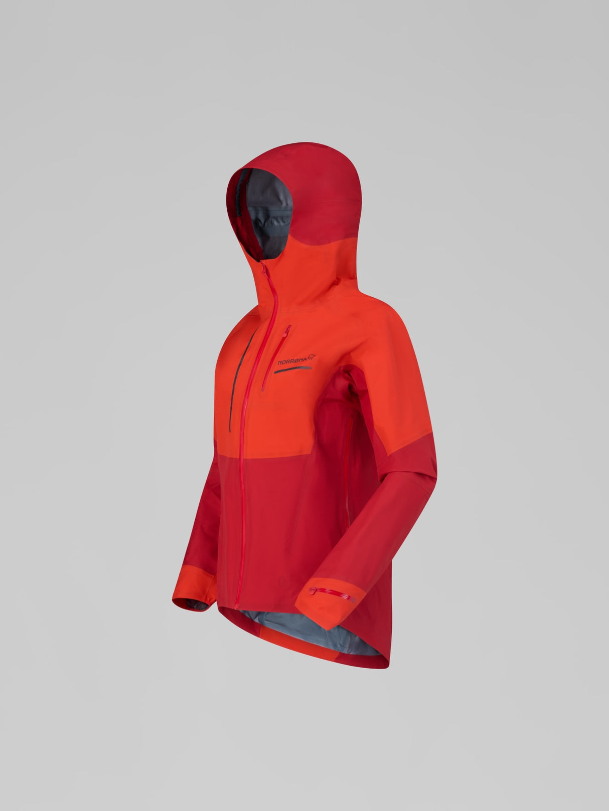 Norrøna Senja GORE-TEX Jacket (Women's) - Rain Jacket - Waterproof Jacket - Arednalin - Red - Orange
