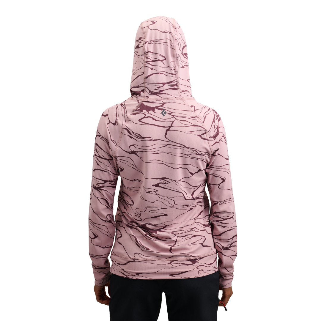 Black Diamond Alpenglow Hoody (Women's) - Relief/Meadow Rose/Fig