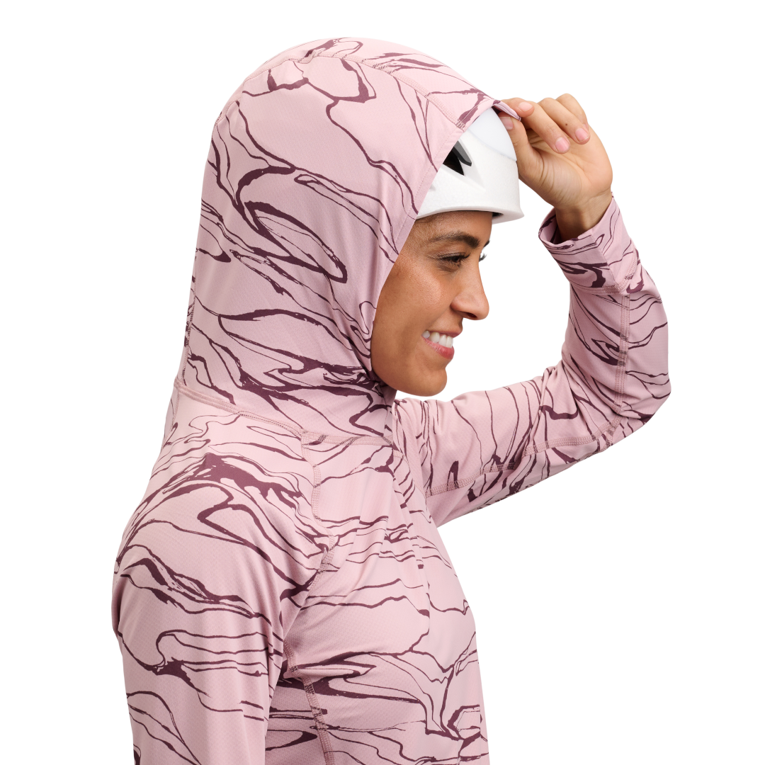 Black Diamond Alpenglow Hoody (Women's) - Relief/Meadow Rose/Fig