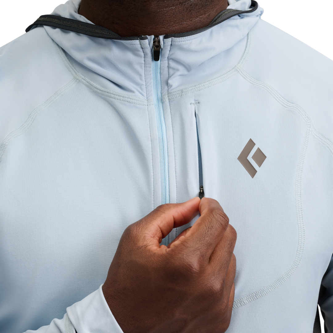 Black Diamond Alpenglow Pro Hoody (Men's) - Fog Blue