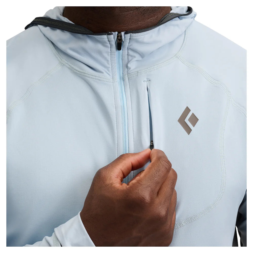 Black Diamond Alpenglow Pro Hoody (Men's) - Fog Blue