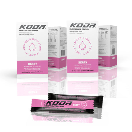 KODA Electrolyte Powder - 20 Sticks - 4 Pack Koda