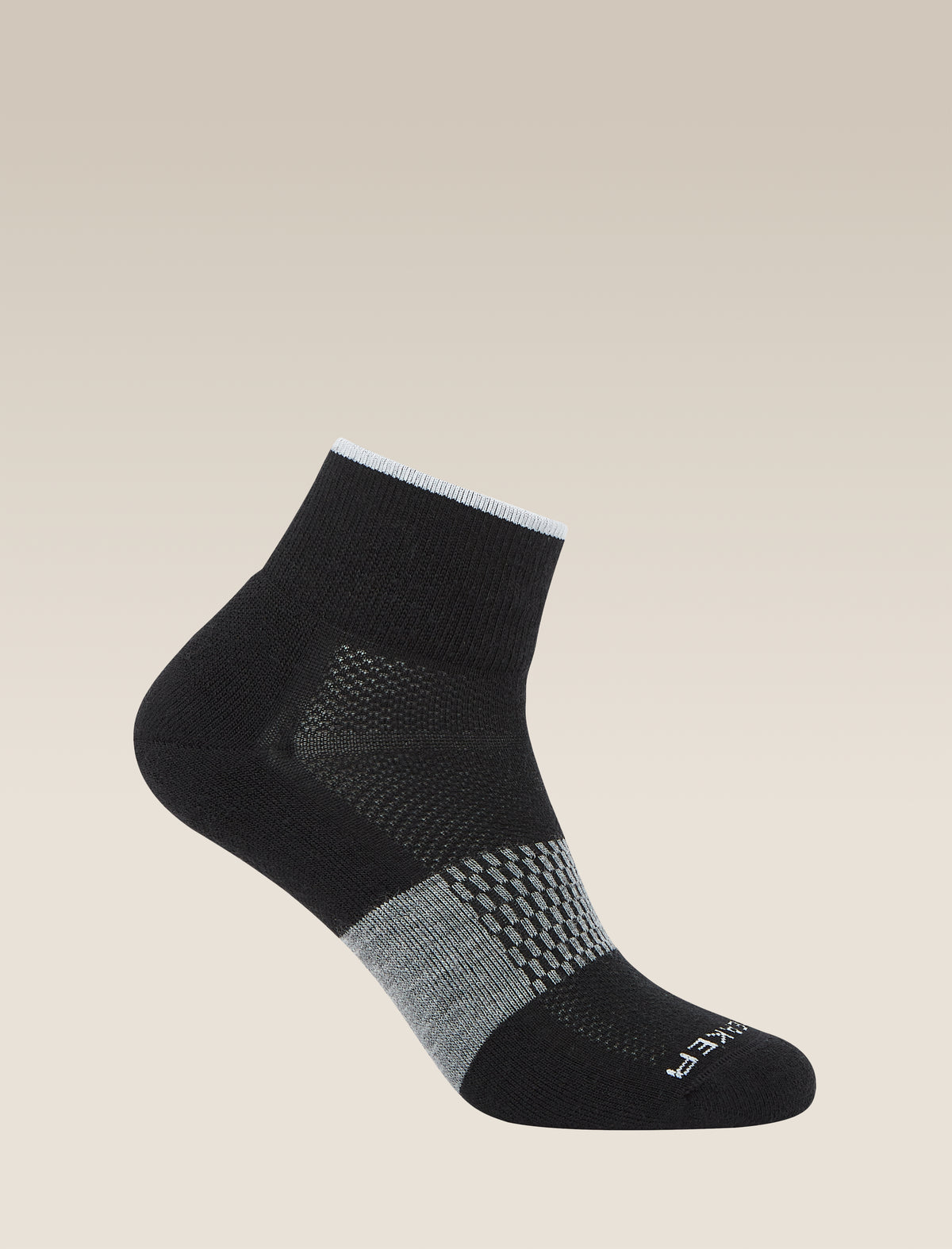 - Icebreaker Merino Multisport Light Mini Socks (Men's) - Black/Snow