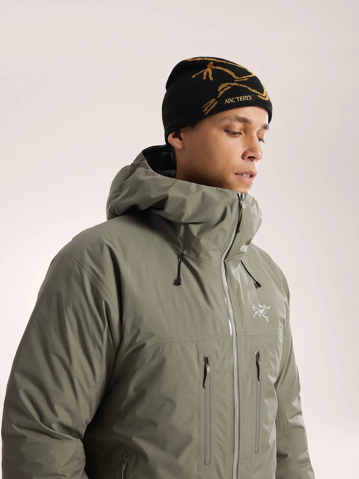 Arcteryx Bird Head Toque (Unisex) - 24K Black - Gold - Yellow