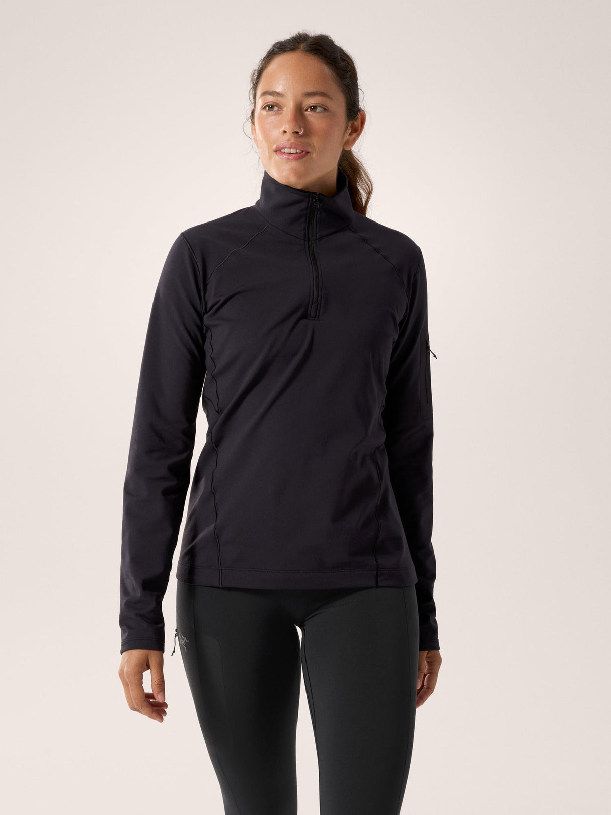 Arc'teryx Rho Zip Neck (Women's) - Black