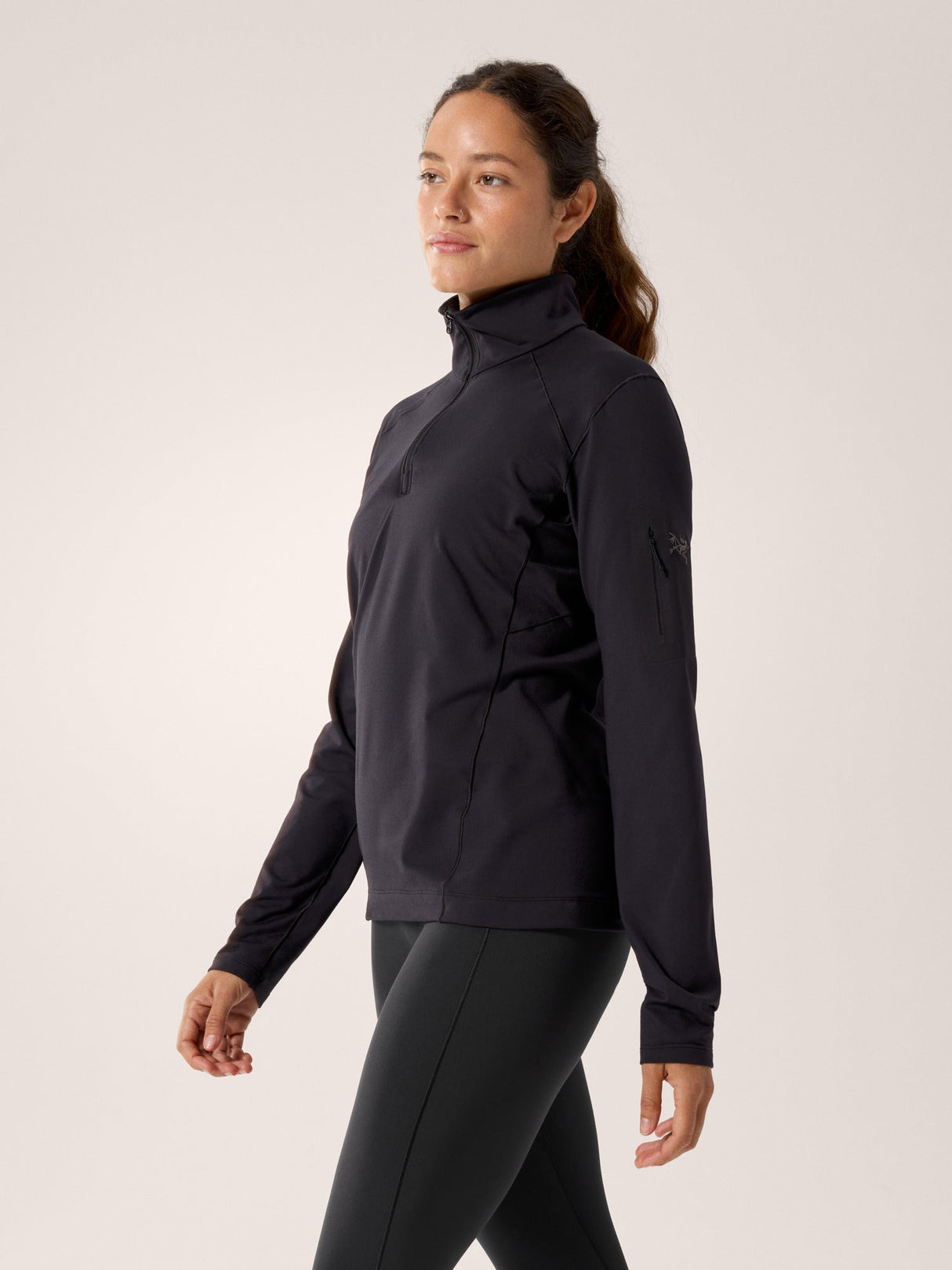 Arc'teryx Rho Zip Neck (Women's) - Black