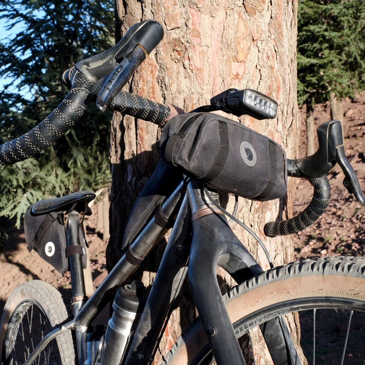 Fjällräven Hoja Handlebar Pocket - Black - Find Your Feet Australia Hobart Launceston Tasmania