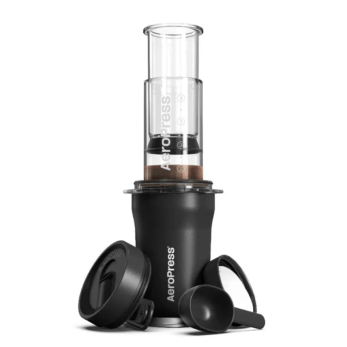 AeroPress Coffee Maker - Go Plus - Black