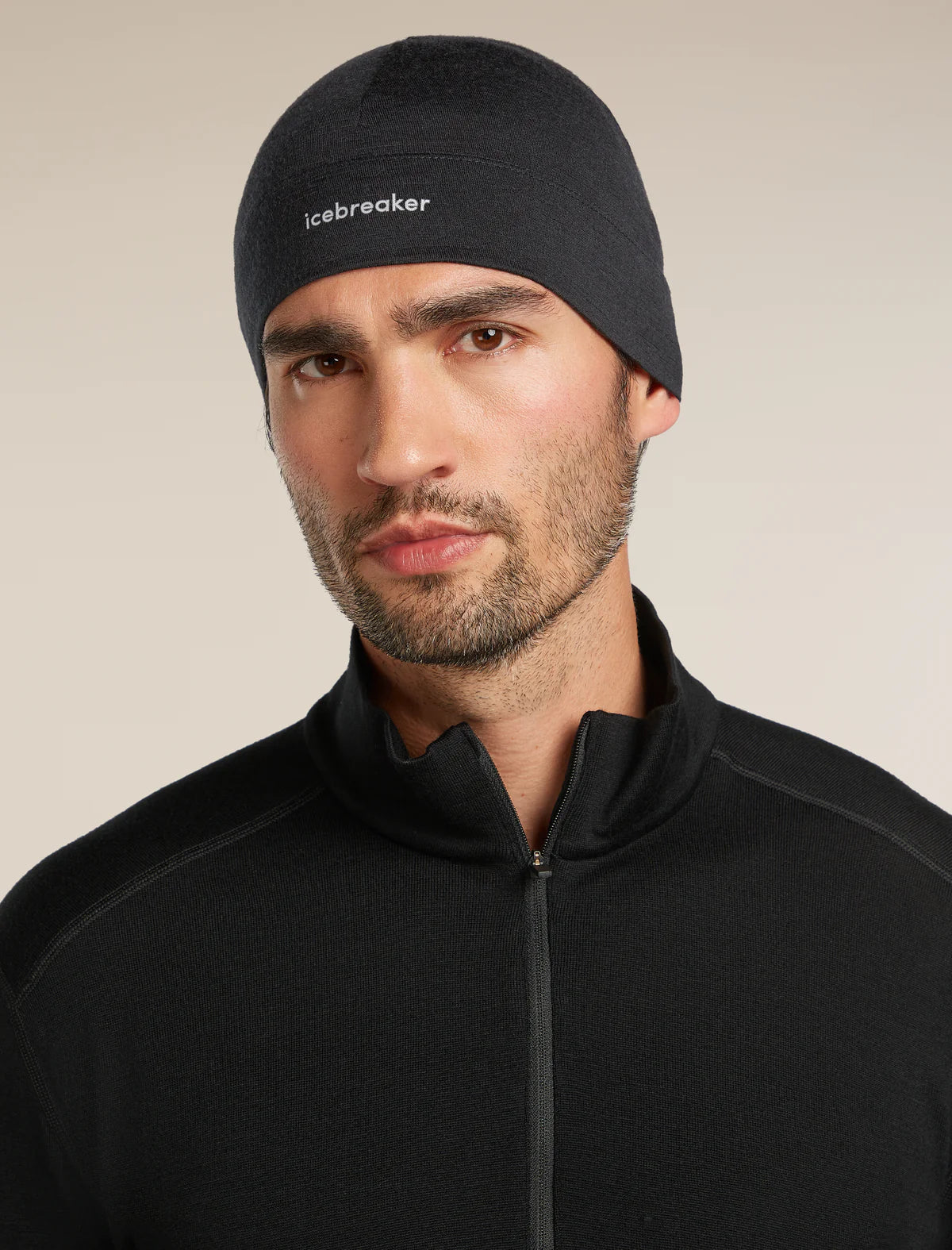 Icebreaker Merino 200 Oasis Beanie (Unisex) - Black