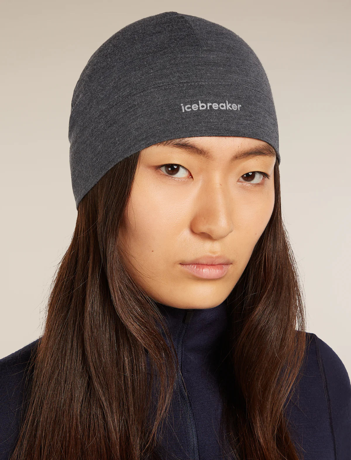 Icebreaker Merino 200 Oasis Beanie (Unisex) - Jet Heather