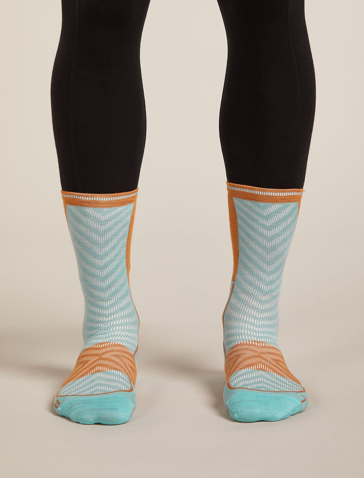 Icebreaker Merino Run+ Ultralight Crew Socks (Men's) - Hydro/Trail