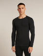 Icebreaker Merino Blend 260 ZoneKnit™ Seamless Long Sleeve Crew Thermal Top (Men's) Icebreaker