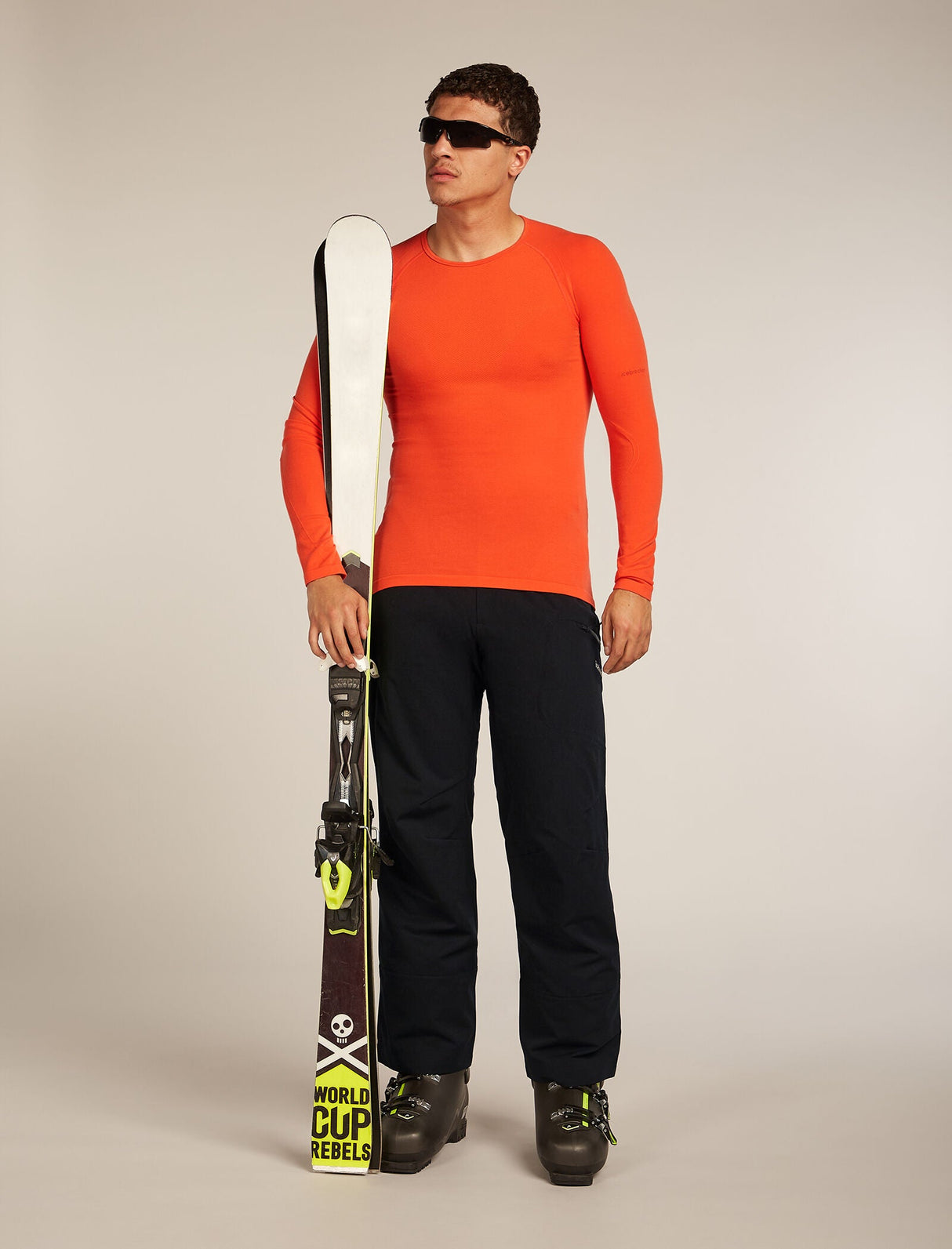 Icebreaker Merino Blend 260 ZoneKnit™ Seamless Long Sleeve Crew Thermal Top (Men's) Icebreaker