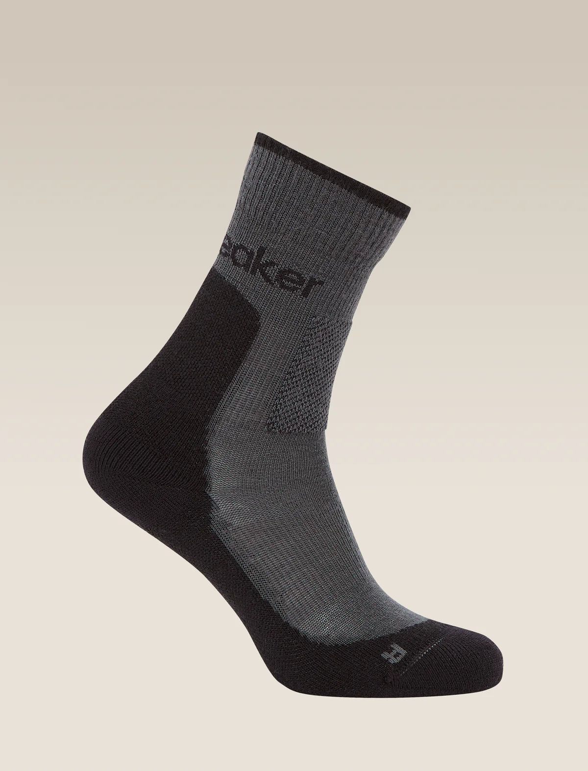 Icebreaker Merino Hike+ Medium Crew Socks (Women's) - Obsidian/Black