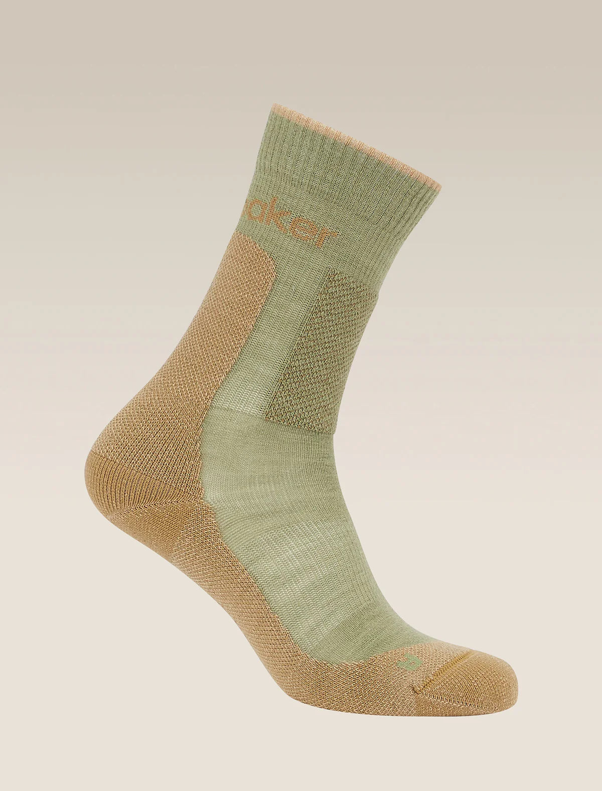 Icebreaker Merino Hike+ Medium Crew Socks (Women's) - Lichen/Sand