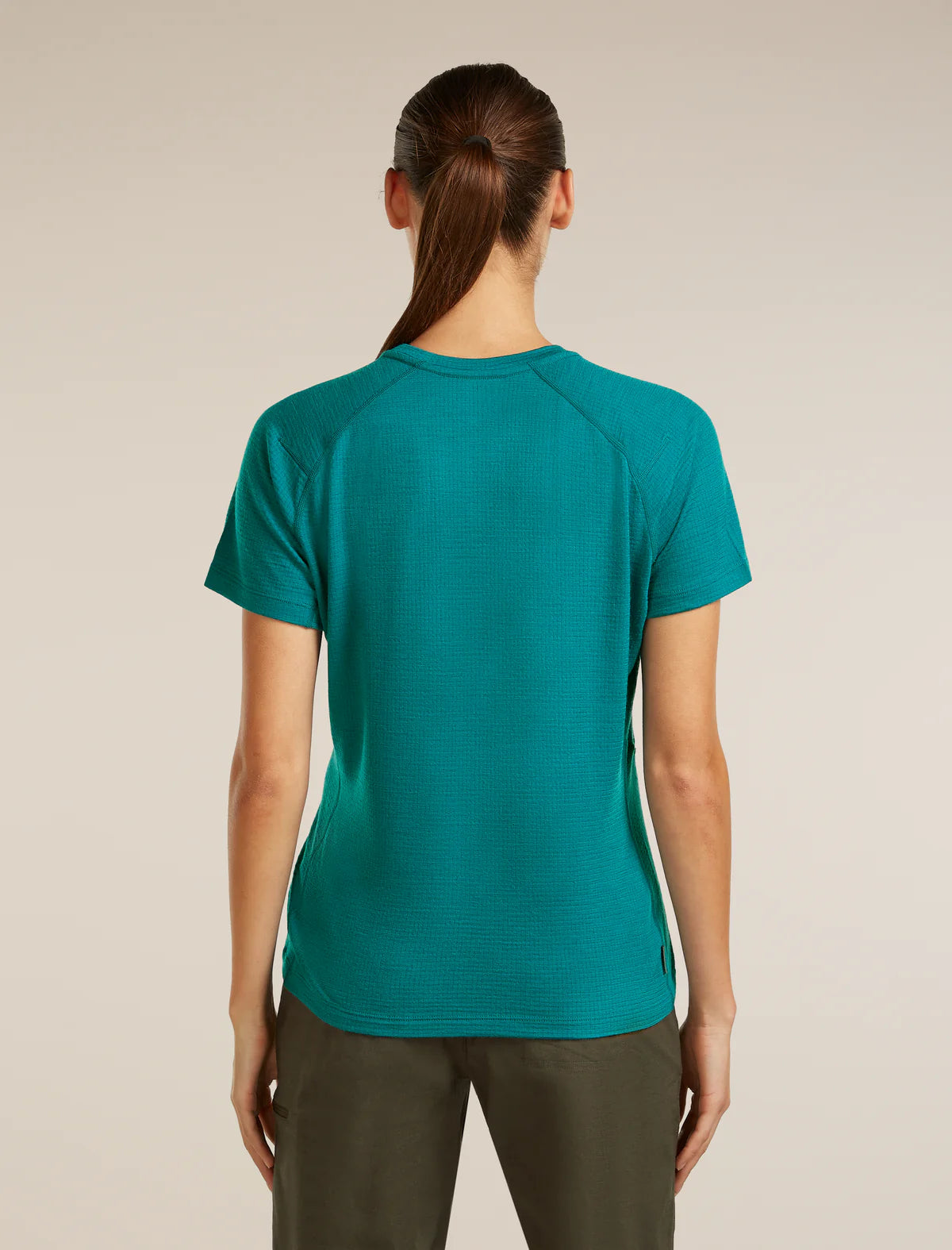 Icebreaker Merino 200 Waffle Elevation Short Sleeve T-Shirt (Women's) - Tidal Teal