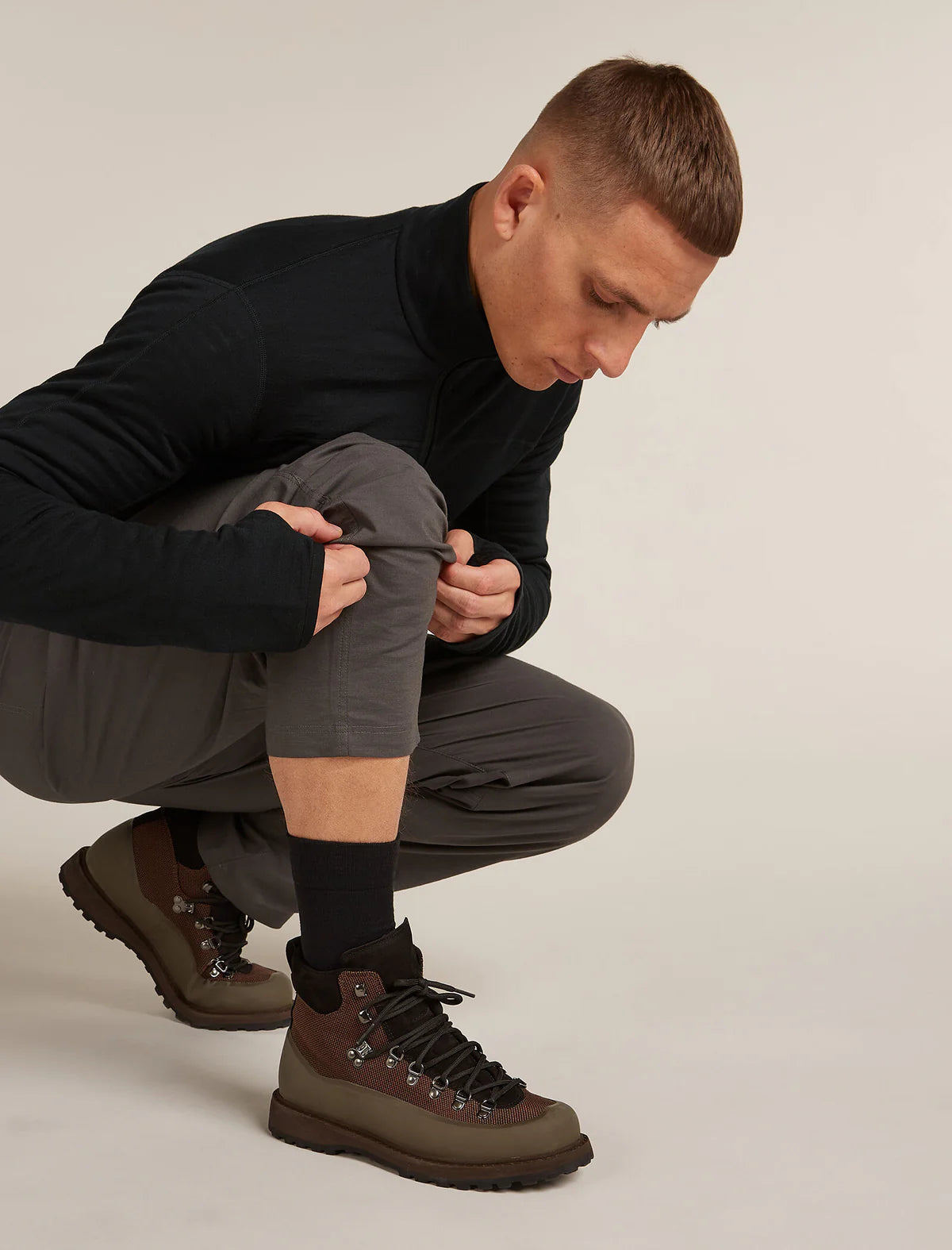 Icebreaker Merino Hike+ Liner Crew Socks (Men's) - Black