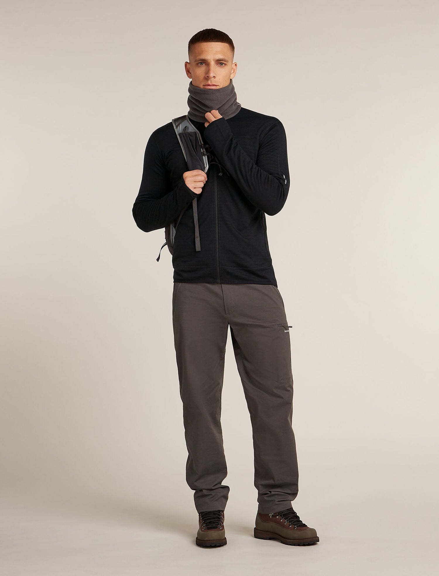Icebreaker Merino Blend 300 RealFleece™ Descender Long Sleeve Zip Jacket (Men's) Icebreaker
