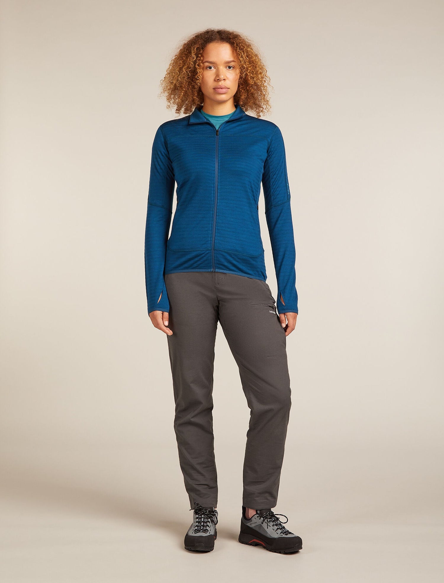 Icebreaker Merino Blend 300 RealFleece™ Descender Long Sleeve Zip Jacket (Women's) Icebreaker