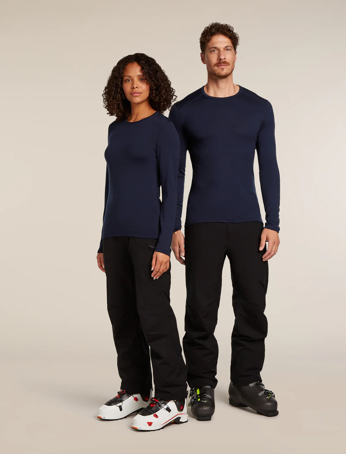 Icebreaker Merino 260 Tech Long Sleeve Crew Neck (Men's) - Midnight Navy