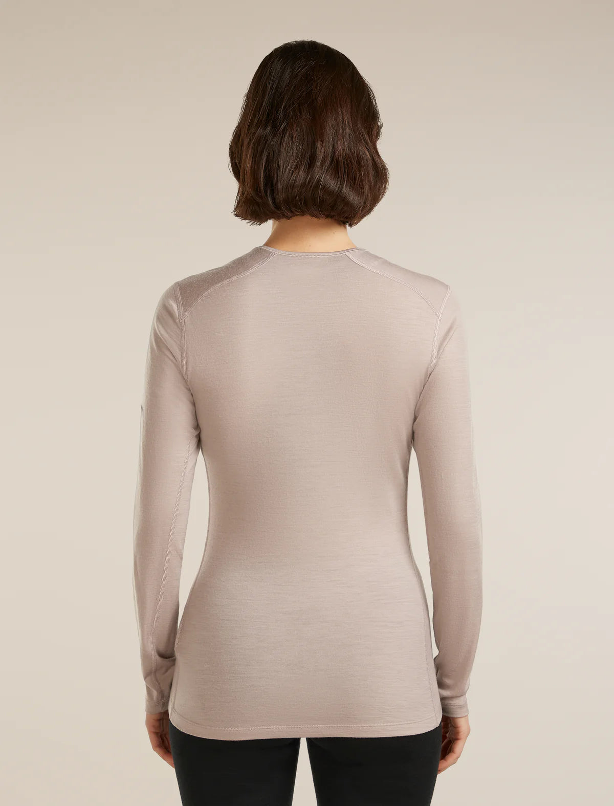 Icebreaker Merino 200 Oasis Long Sleeve Crew Thermal Top (Women's) - Pink Quartz