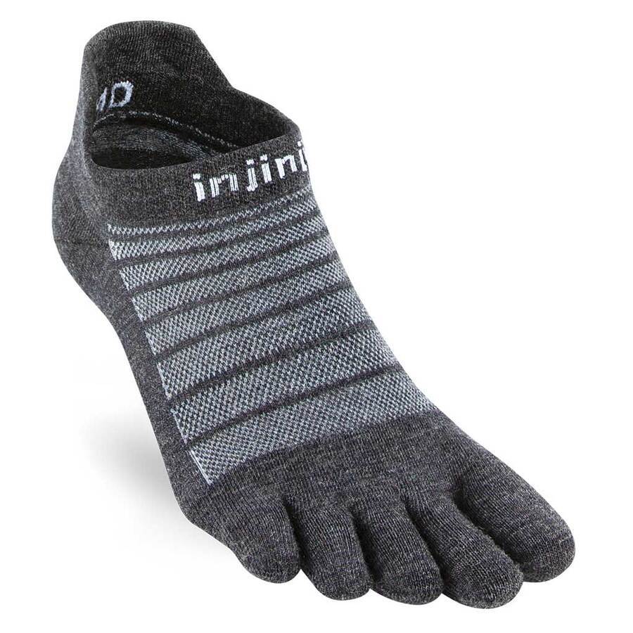 Injinji Run Lightweight No-Show Wool Toesocks (Unisex) Injinji