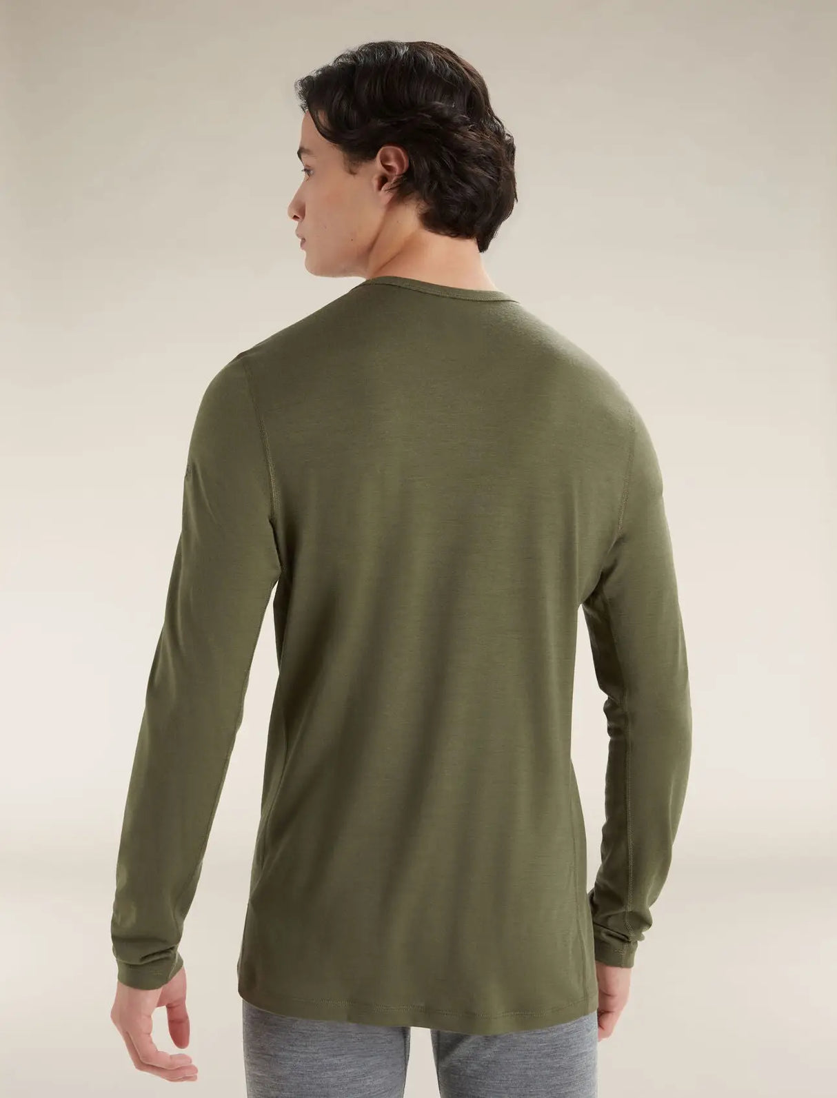 Icebreaker Merino 200 Oasis Long Sleeve Crew Neck Thermal Top (Men's) - Loden