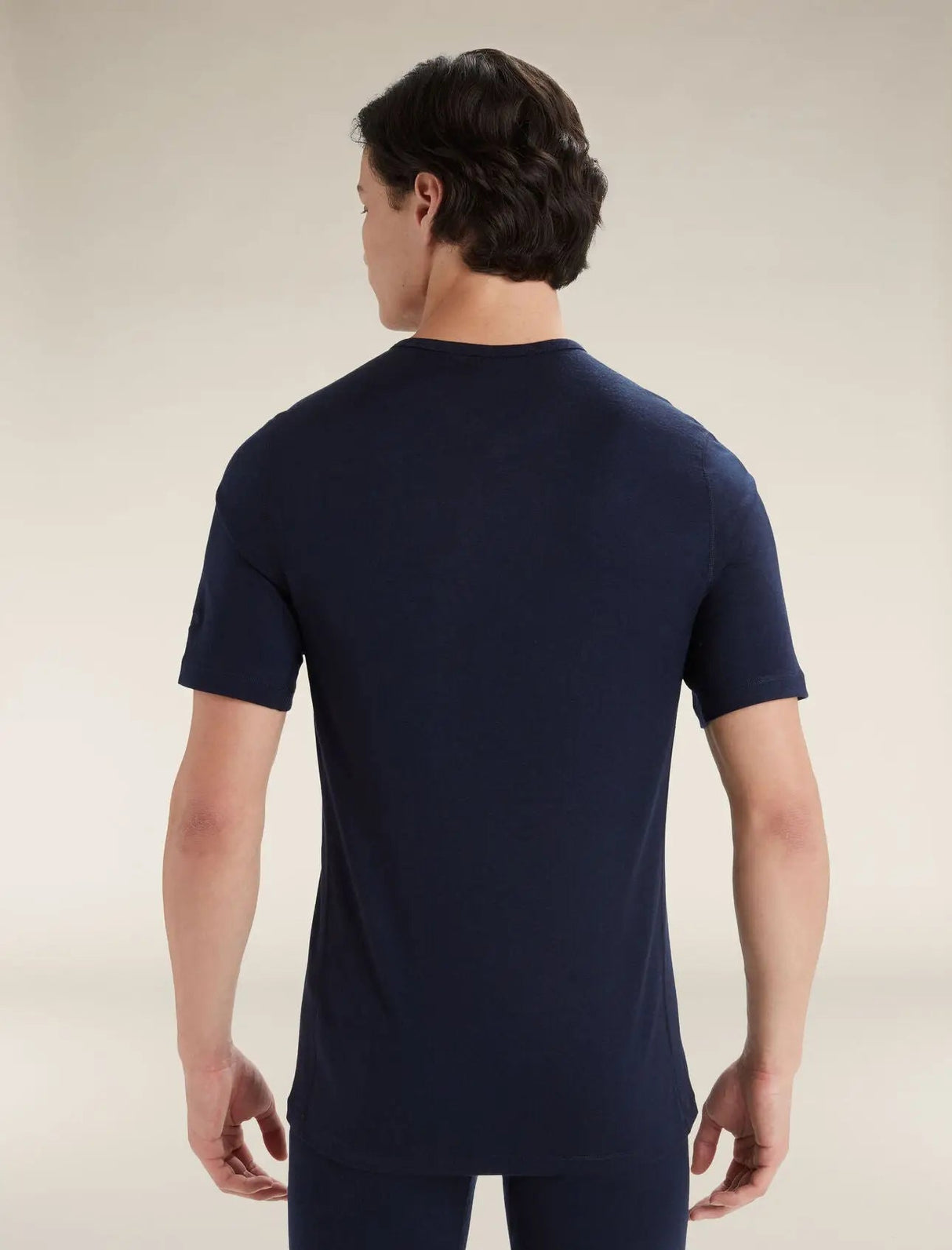 Icebreaker Merino 200 Oasis Short Sleeve Crew Neck (Men's) - Midnight Navy