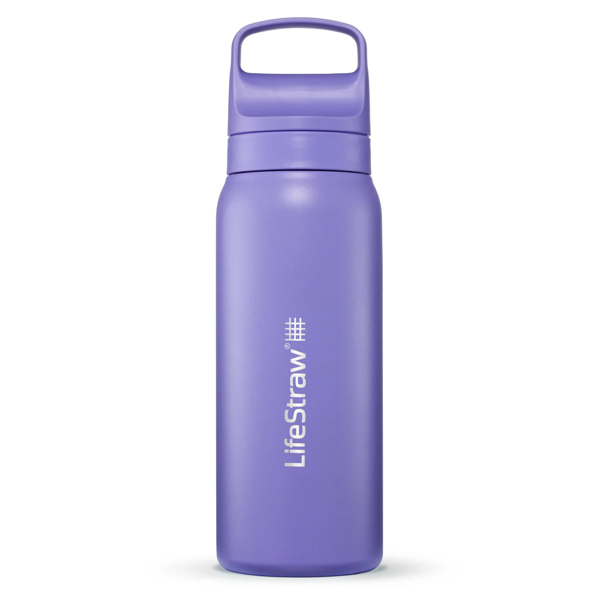 LifeStraw Go 2.0 Stainless Steel Water Filter Bottle (700ml) - Thistle Purple