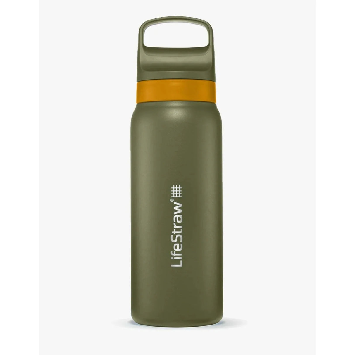 LifeStraw Go 2.0 Stainless Steel Water Filter Bottle (700ml) - Timber