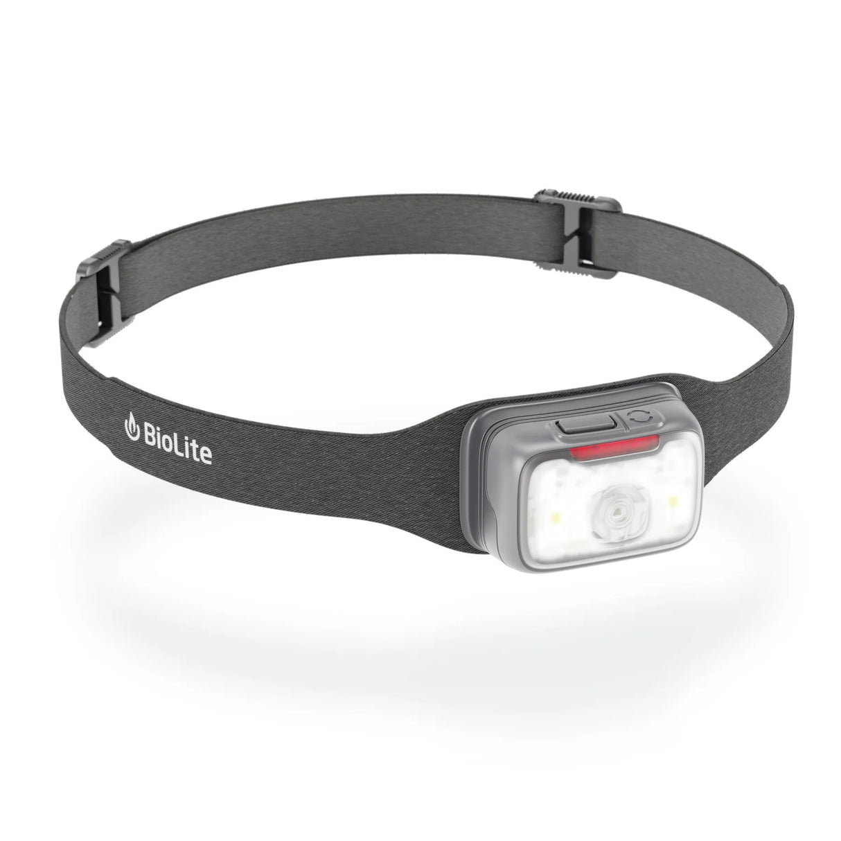 BioLite headlamp on a white background - Biolite Range 500 Headlamp - Midnight Grey