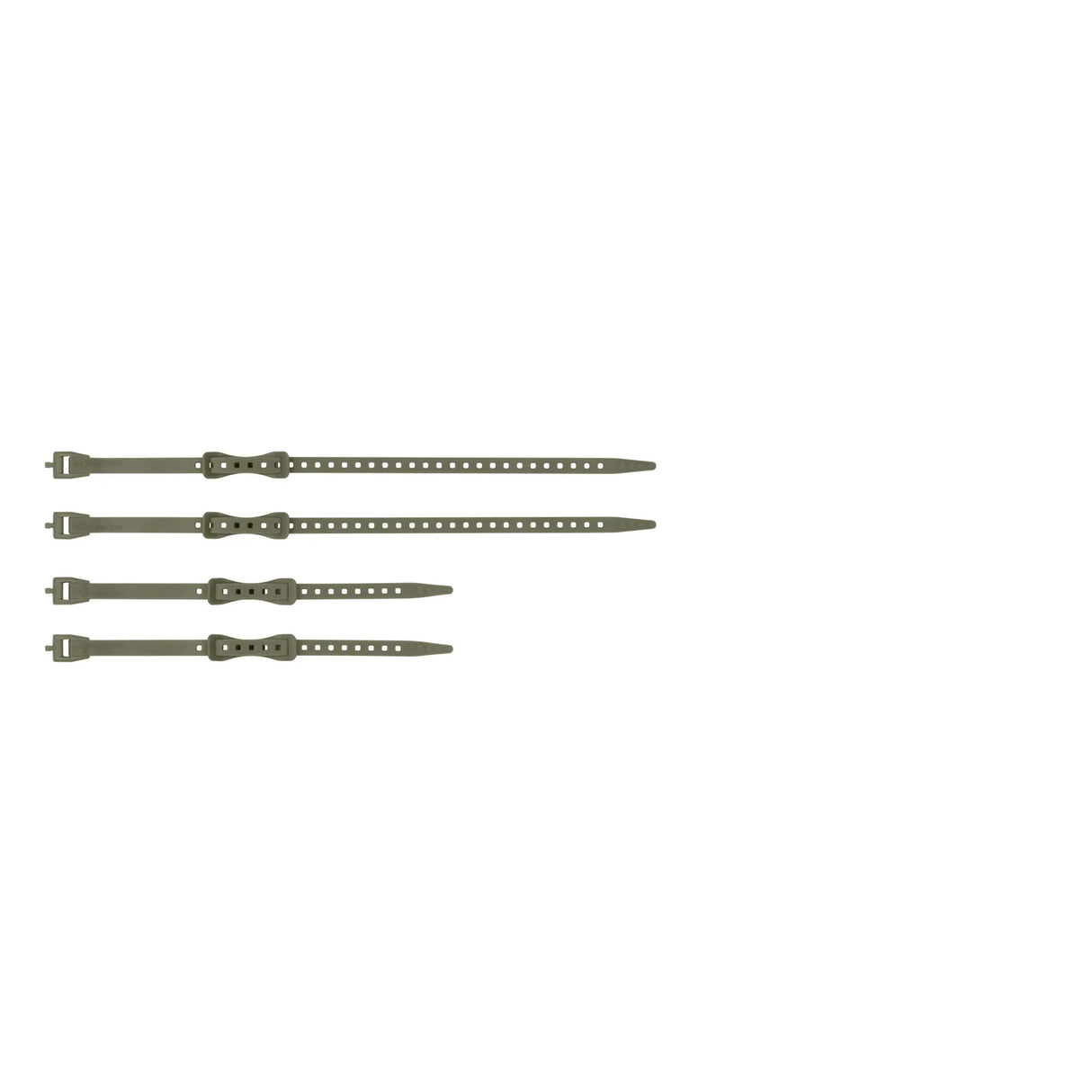 Sea to Summit Stretch-Loc Mini Strap Set (4 Pack) - Burnt Olive - Brown - Green