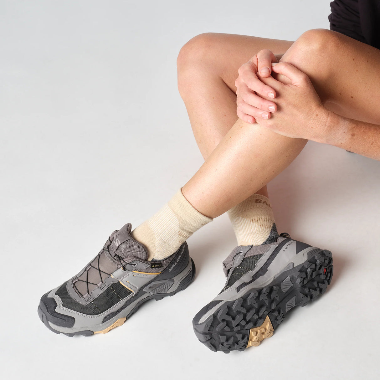 Salomon X Ultra 5 GORE-TEX (Women's) - Plum Kitten/Nine Iron/Soft Clay - Find Your Feet Australia Hobart Launceston Tasmania